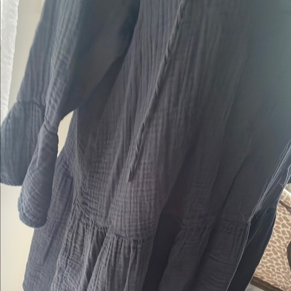 The Drop Gauze Black Summer Black Flowy Dress Medium - Picture 7 of 13